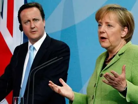 Меркел и Камерън бягат от срещата на Г20, за да гледат мача Германия-Англия