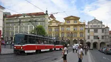 Трамвай – призрак летя по улиците на Прага