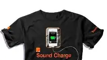 Orange създаде тениска със зарядно за мобилни телефони
