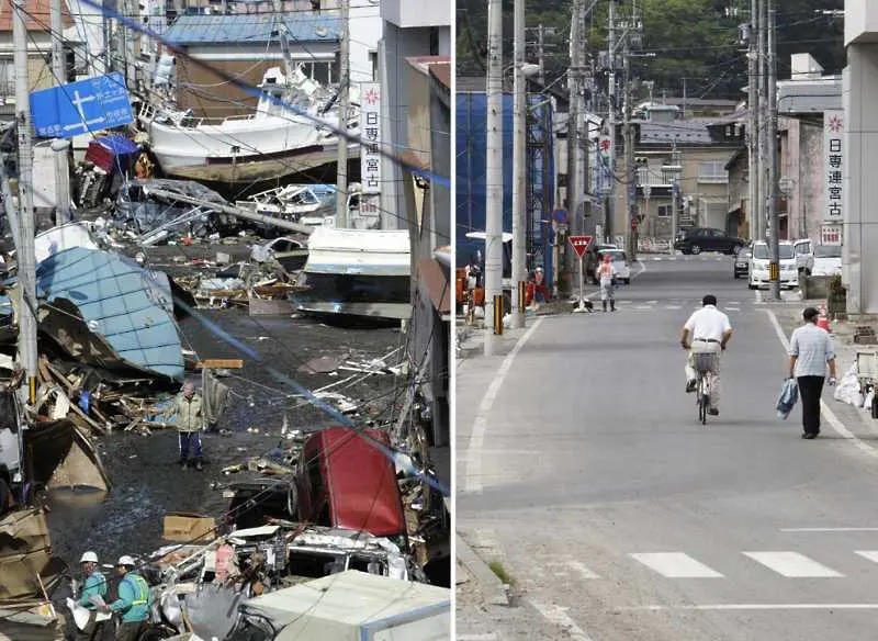 Фоторепортаж: Япония след земетресението 2