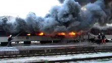 Пожар избухна във влака Русе-София