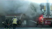 Пожар пламна на бензиностанция в София