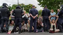 Протест отново затвори Орлов мост (фоторепортаж) 