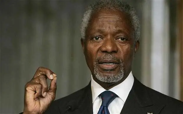 Кофи Анан подаде оставка като пратеник на ОНН за Сирия