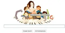 Google Doodle чества 193 години от рождението на Клара Шуман