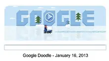 Google с лого игра, посветена на Франк Замбони