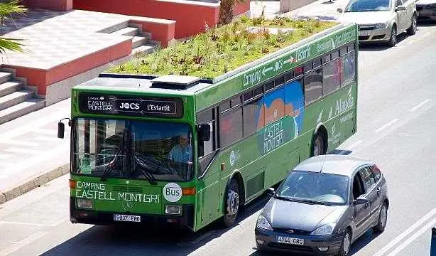 Еко идея от Испания: Автобус с полянка на покрива