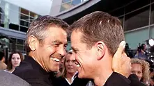 Джордж Клуни и Мат Деймън в забавна реклама на кафе