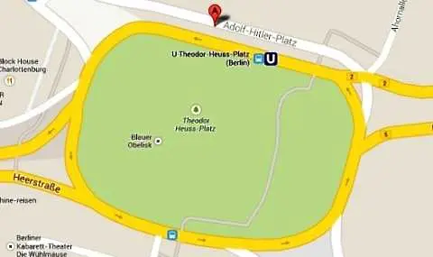 „Площад Хитлер” се появи на Google Maps