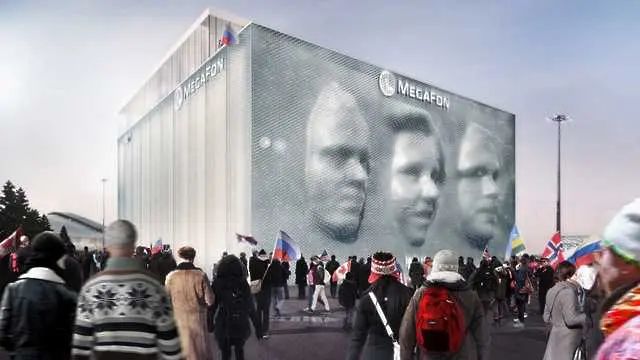 Всички стават лице на Олимпиадата в Сочи с гигански 3D екран 