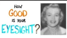 Тест с Айнщайн за проверка на зрението