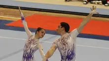 Български акробати на финал на темповата композиция в Баку