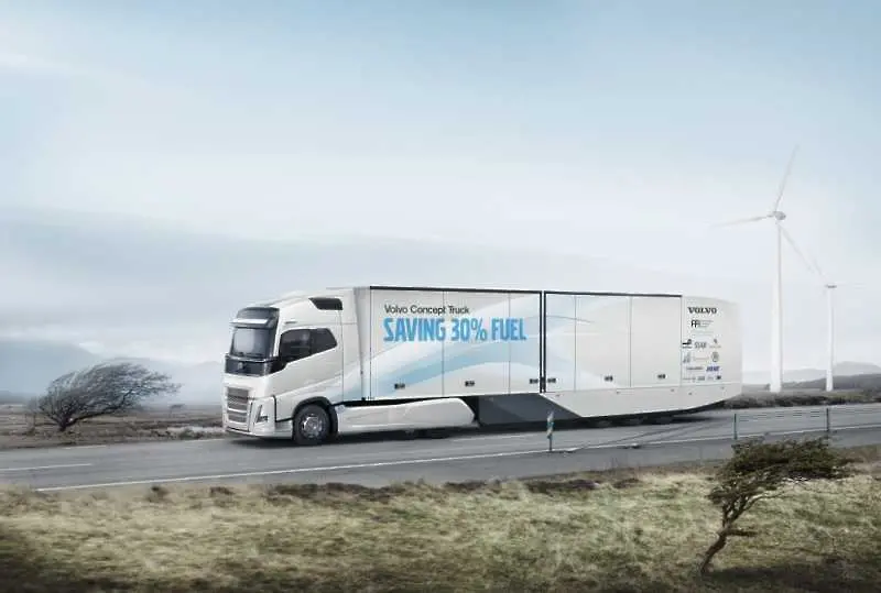 Нов концептуален товарен автомобил Volvo намалява разхода на гориво с над 30%
