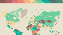 Карта разкрива какво се цени най-много в различните държави