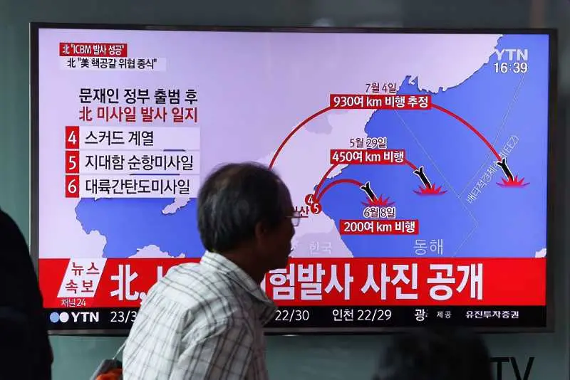 САЩ потвърдиха, че Пхенян е изстрелял междуконтинентална ракета
