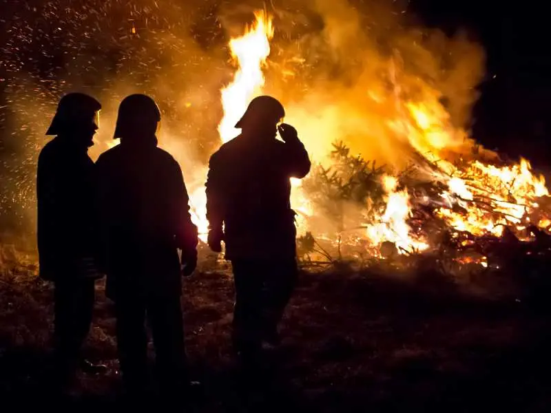 Десетки военни гасиха горски пожар край село Изворище