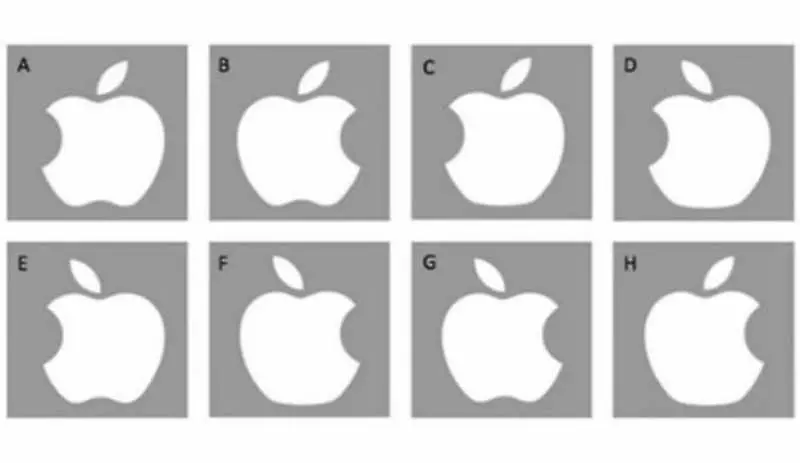 Можете ли да решите този тест с логото на Apple?