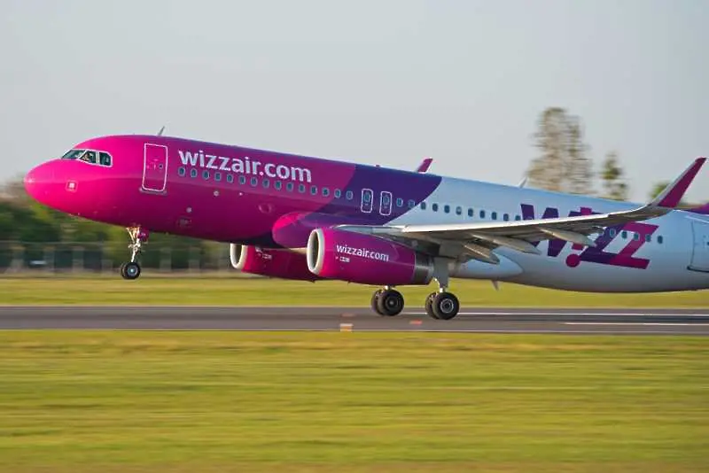 Пътниците на Wizz Air от и до България са се увеличили с близо 50%