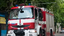 Кола горя на бул. България в столицата