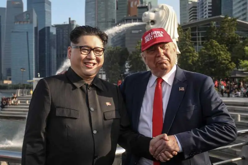 Имитатори на Тръмп и Ким създадоха суматоха в Сингапур