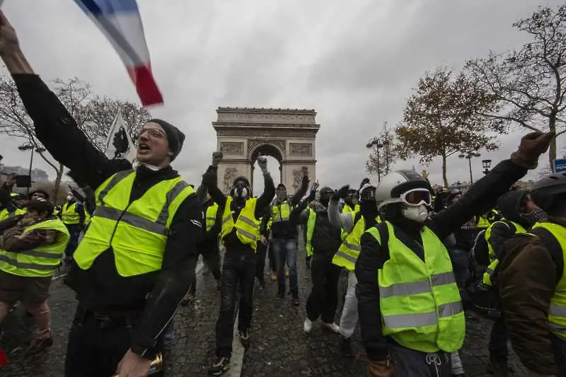 Арестуваха един от лидерите на „жълтите жилетки” във Франция