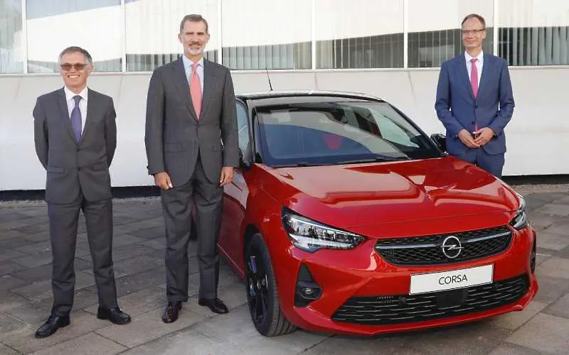 Крал Фелипе VI даде старт на производството на новия Opel Corsa