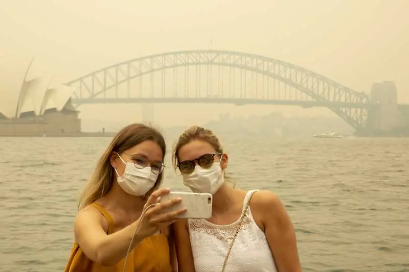 Снимка на седмицата: Селфи сред австралийския смог