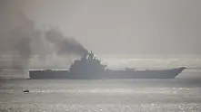 Пожар гори на единствения руския самолетоносач „Адмирал Кузнецов“