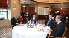 Турски поток тръгна, Путин, Ердоган, Борисов и Вучич обсъждат на вечеря Близкия изток