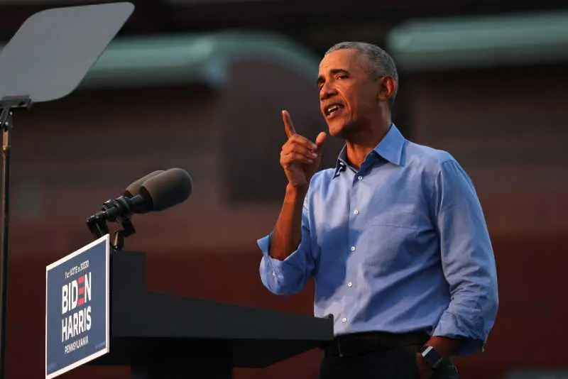 Барак Обама подкрепи лично Джо Байдън на митинг в Пенсилвания
