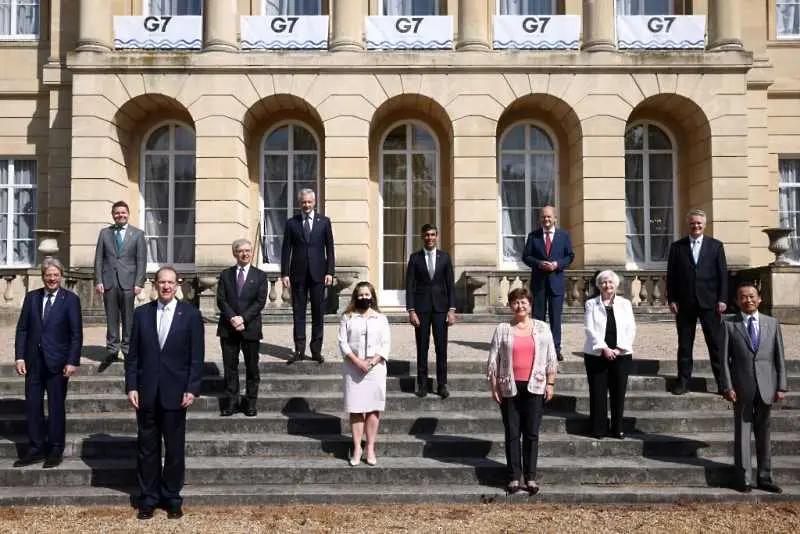 Финансовите министри на Г-7 договориха световен корпоративен данък от поне 15%
