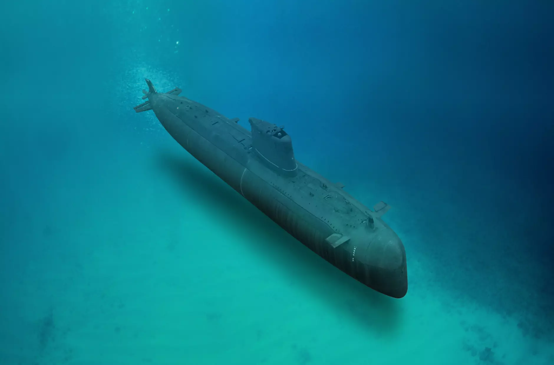 Миниатюрна бронирана подводница пори с 50 км / ч. под вода