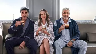 Nespresso събира Джордж Клуни и Жан Дюжарден на екран в нова екшън-комедия