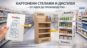 Картонени стелажи и дисплеи: от идеята до производството